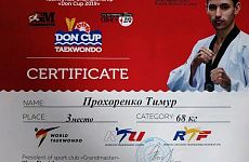 Тимур Прохоренко из Георгиевска занял 3 место на Всероссийском турнире по тхэквондо