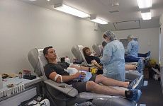 Сегодня 50 георгиевцев приняли участие в акции по сдаче крови