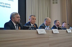 Глава Георгиевского округа выступил перед депутатами Думы с отчетом