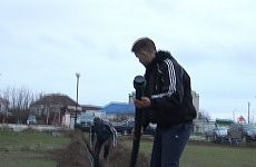 В селе Краснокумском Георгиевского горокруга началась реконструкция стадиона по программе «Местные инициативы» 