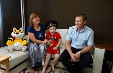 Участковый уполномоченный полиции из Георгиевска встретился со спасенным ребенком