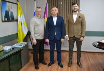 Глава Георгиевского округа обсудил идею сотрудничества с проректором РИНХа 