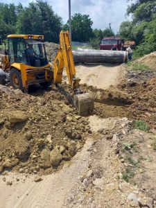 В станице Бекешевской на Ставрополье завершается обустройство обводных каналов