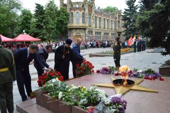 9 мая на площади Победы города Георгиевска состоялся торжественный митинг, посвящённый 73-ей годовщине Великой Победы