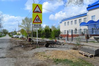 В Георгиевске идет строительство парковки гимназии №2