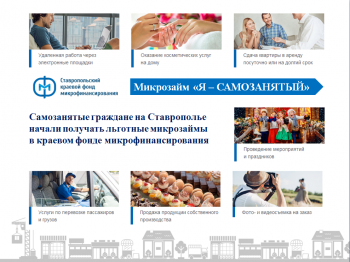 Самозанятые граждане на Ставрополье начали получать льготные микрозаймы в краевом фонде микрофинансирования