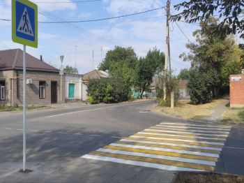 В Георгиевске появился новый пешеходный переход