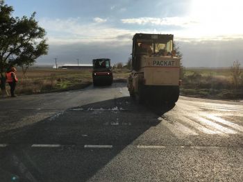 Завершается ремонт около 15 км региональной дороги за счет федеральных средств
