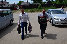 Глава Георгиевского округа посетил пункты временного размещения граждан