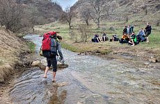 Юные экологи совершили трехдневный поход по Березовскому ущелью