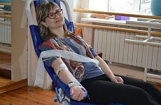 Георгиевцы приняли участие в акции по сдаче донорской крови
