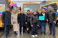 Новый автобус в школу Георгиевского округа!